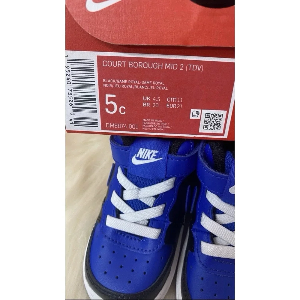 Nike Court Borough Mid Toddler size 5C
